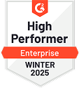 G2 Badges High Performer Enterprise Winter 2025